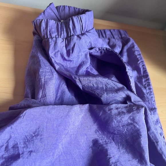 GOOLA GONG Pants - Vintage Track Pant GOOLA GONG Purple Jogger 80s 90s Size Medium